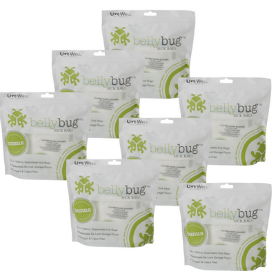 Live Well Belly Bug Sick Bags For Travel Sports Teams First Aid Supplies