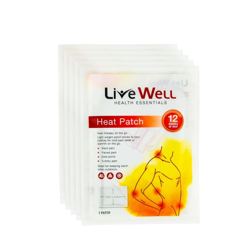 Live Well Health Essentials Heat Patches 5 pack