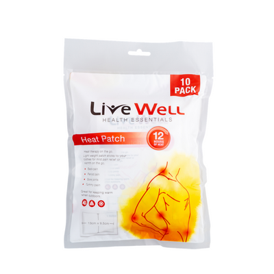Live Well Instant Heat Patches 12 hours of Heat 