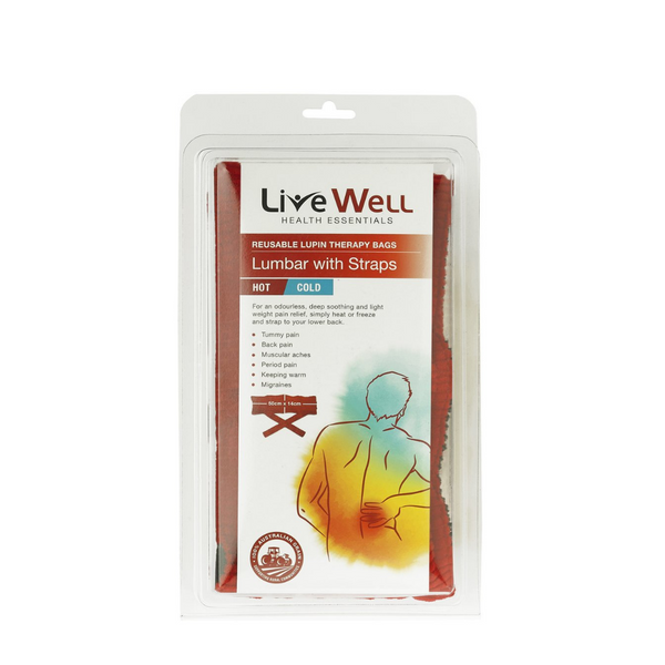 Live Well Health Essentials Lumbar With Straps Hot & Cold Bag For Lower Back Pain