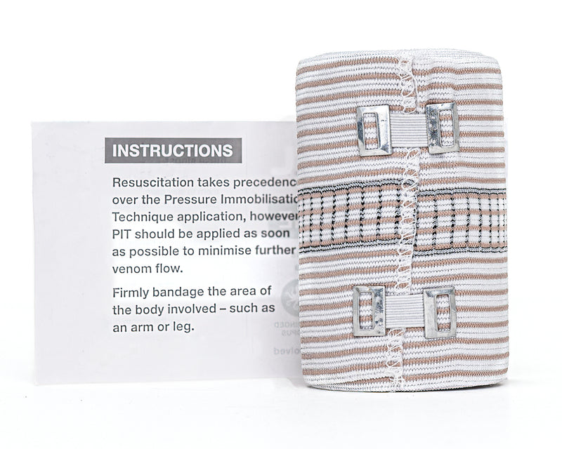 live well health essentials venom bandage instructions for use and unwrapped bandage
