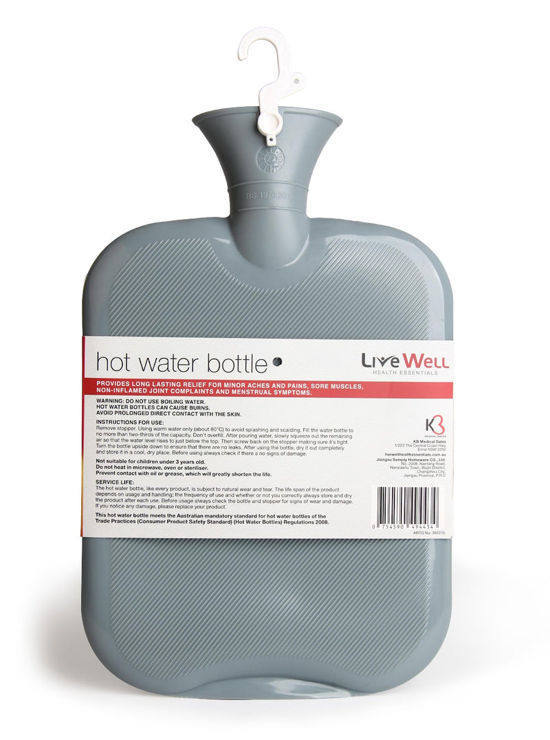 Live Well Health Essentials Hot Water Bottle