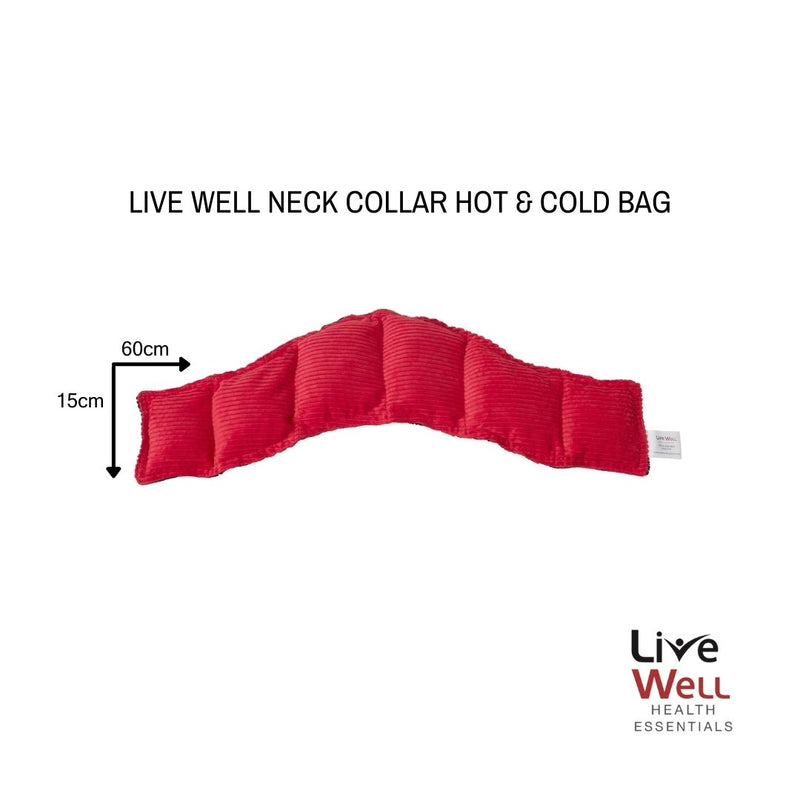 Live Well Health Essentials Neck Collar Hot & Cold therapy Bag dimensions