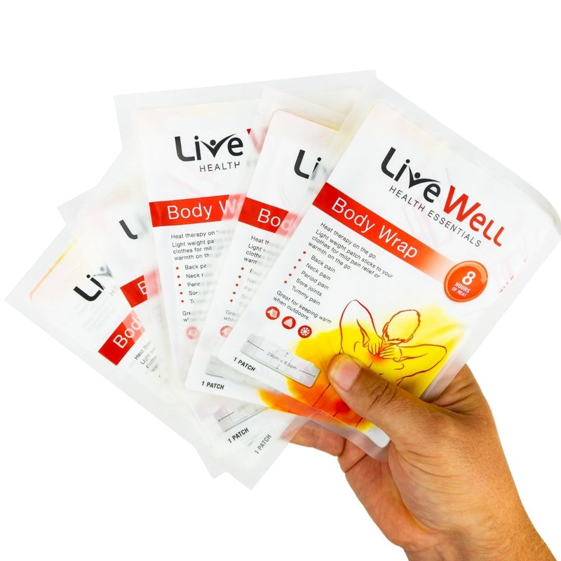 Live Well Health Essentials Instant Heat Patches body wrap