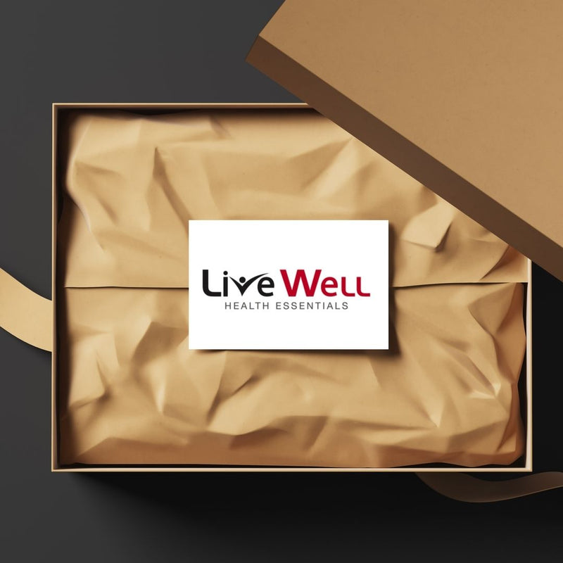 Live Well Health Essentials Custom Gift Kit  Foe Complementary Heat and Cold Therapy at Home